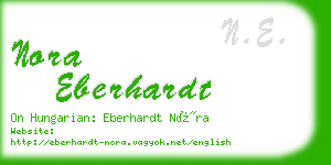 nora eberhardt business card